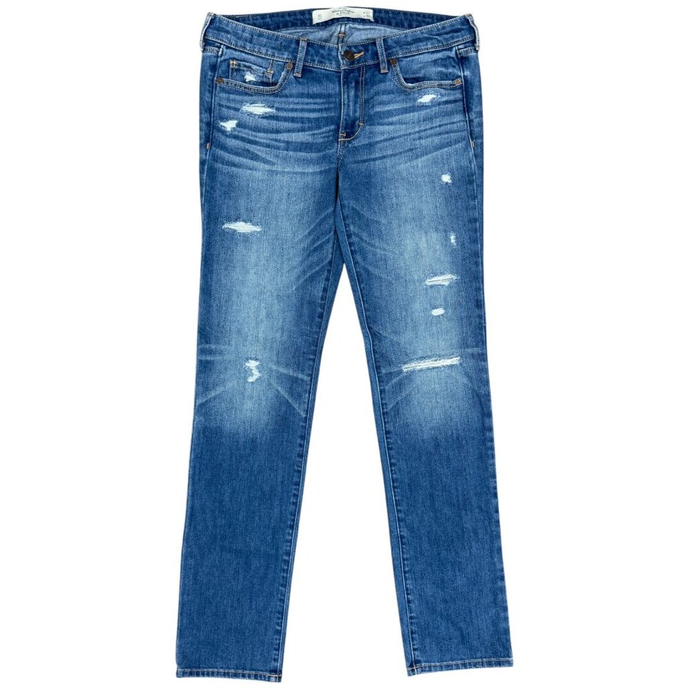 EUC Women's ABERCROMBIE & FITCH The A&F Skinny Jeans |‎ Size 4 Short